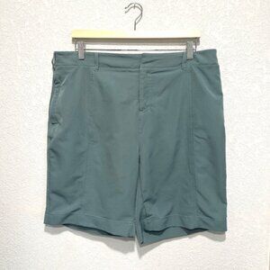 32 Degrees Cool Womens Activewear Shorts Lined Pockets Zip Light Blue Size 14